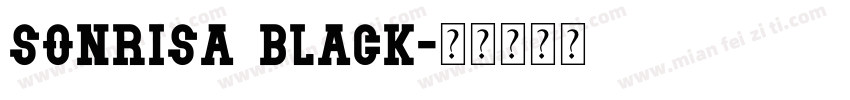 Sonrisa Black字体转换